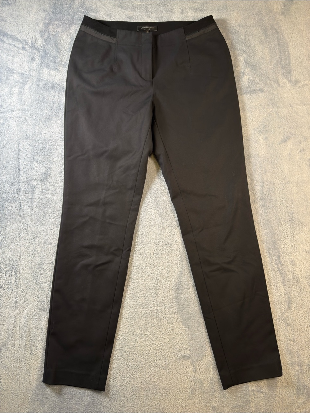 Lafayette 148 New York Black Straight-Leg Dress Pants #3092 - Picture 3 of 6